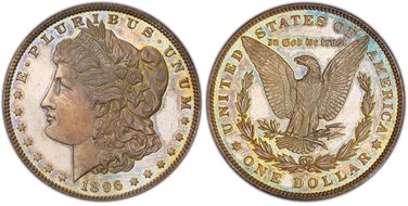 1896 $1 PR64