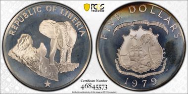 1979-FM $5 Elephant PR67DCAM