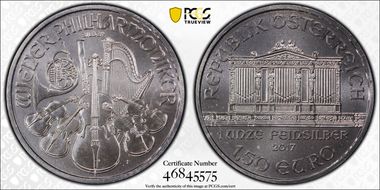 2017 € 1.50 Vienna Philharmonic MS68