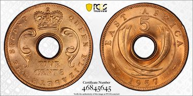 1957-KN 5C MS65RD