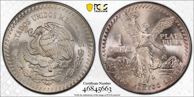 1990-Mo Onza Libertad Ag MS68