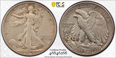 1919-S 50C VF30