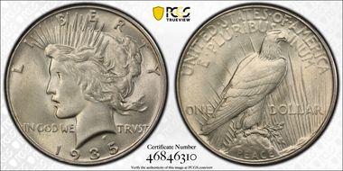 1935 $1 MS62