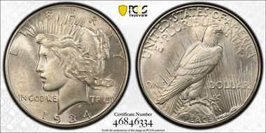 1934 $1 MS65