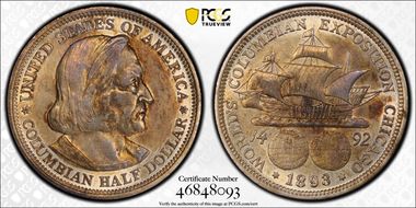 1893 50C Columbian N1