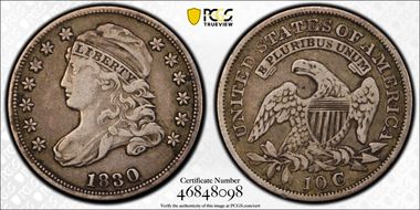 1830 10C Medium 10C VF30