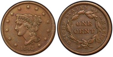 1843 1C Petite Head, Small Letters N1BN