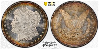 1885 $1 MS62PL