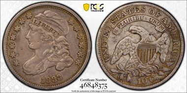 1833 10C Last 3 High N1