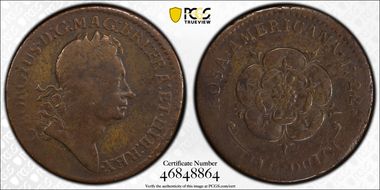 1722 2P Rosa Americana, Martin 3.12-C.2 VG10
