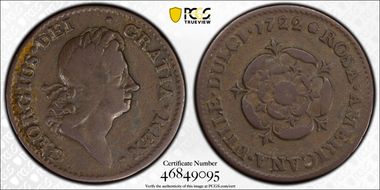1722 Penny Rosa Americana, Martin 2.20-C.5 F12