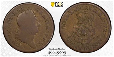 1723 Penny Rosa Americana, Martin 2.21-Ea.3 VG10