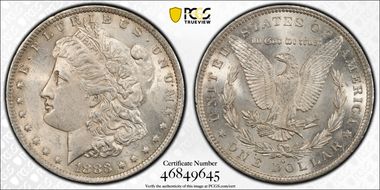 1883-O $1 MS62
