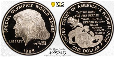 1995-P $1 Special Olympics PR70DCAM