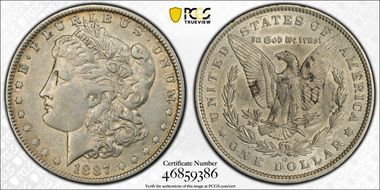 1887/6-O $1 VAM 3, 7/6 XF40