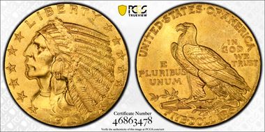 1913 $5 MS64