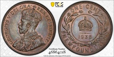 1936 1C MS65BN