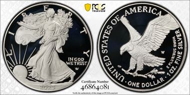 2023-W  $1 Silver Eagle First Strike PR70DCAM