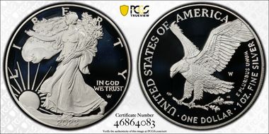 2023-W  $1 Silver Eagle First Strike PR70DCAM