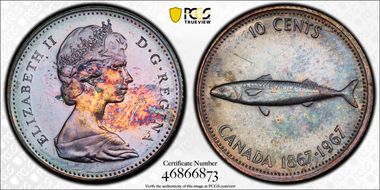 1967 10C 0.800 Ag MS63