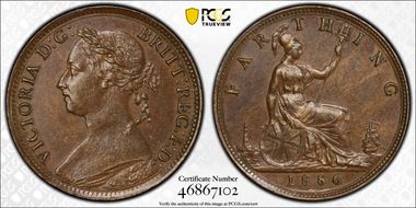 1886 1/4D S-3958 MS62BN