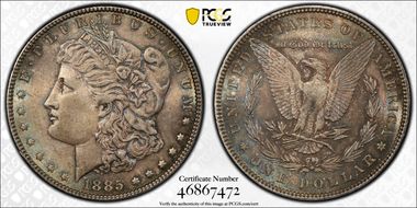 1885 $1 MS64