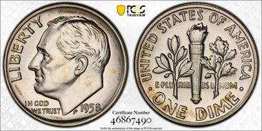 1958 10C PR65