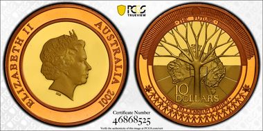 2001 $10 The Future PR69DCAM