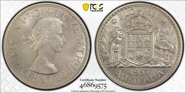 1957(m) Florin PR65