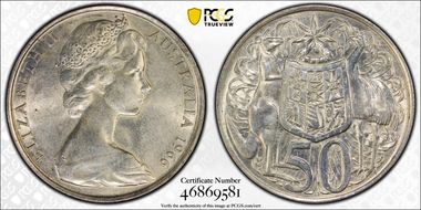 1966 50C KM-67  Ag MS62