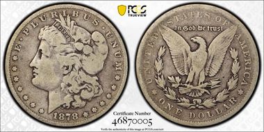 1878 7TF $1 Reverse of 1878 G6