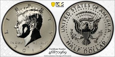 2014-W 50C Reverse Proof 50th Anniversary Set PR69