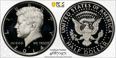 2014-P 50C Silver 50th Anniversary Set PR69DCAM