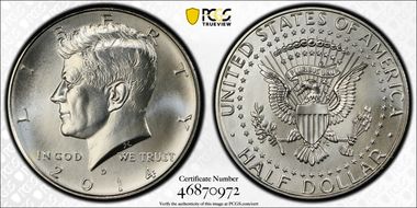 2014-D 50C Silver, 50th Anniversary Set MS69