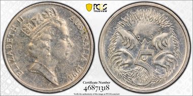 1994 5C Small SD AU58