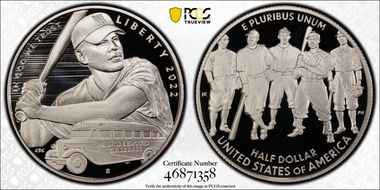 2022-S 50C Negro Leagues Baseball PR69DCAM