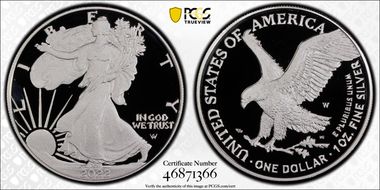 2022-W  $1 Silver Eagle PR69DCAM