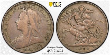 1896 Crown S-3937 LIX Edge VF25