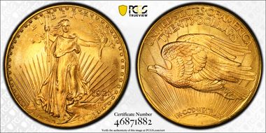 1923-D $20 MS66+