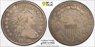 1798 $1 Large Eagle N1