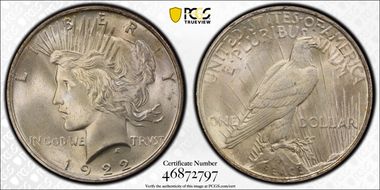 1922 $1 MS67
