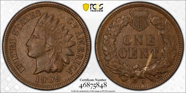 1909-S 1C Indian N1BN