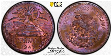 1943-Mo 20C KM-439 MS66BN