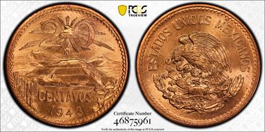 1943-Mo 20C KM-439 MS66RD