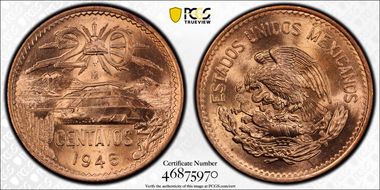 1946-Mo 20C KM-439 MS65RD