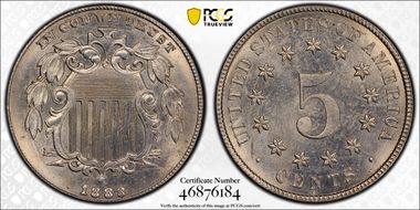 1883 5C Shield MS64