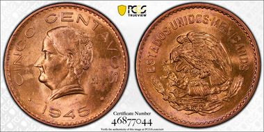 1945-Mo 5C MS64RD