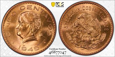 1945-Mo 5C MS65RD