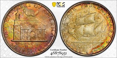 1936 50C Delaware MS67