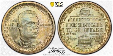 1948-D 50C Booker T. Washington MS66